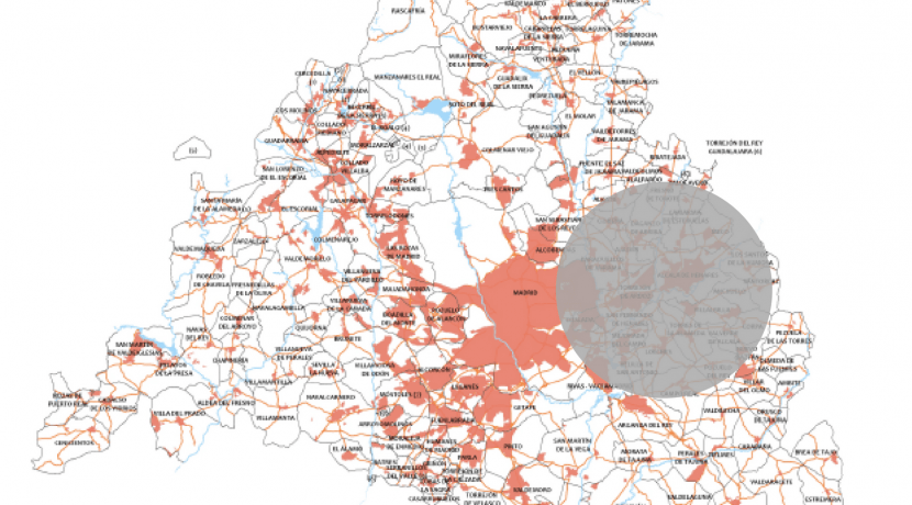 Mapa CAM-Corredor del Henares